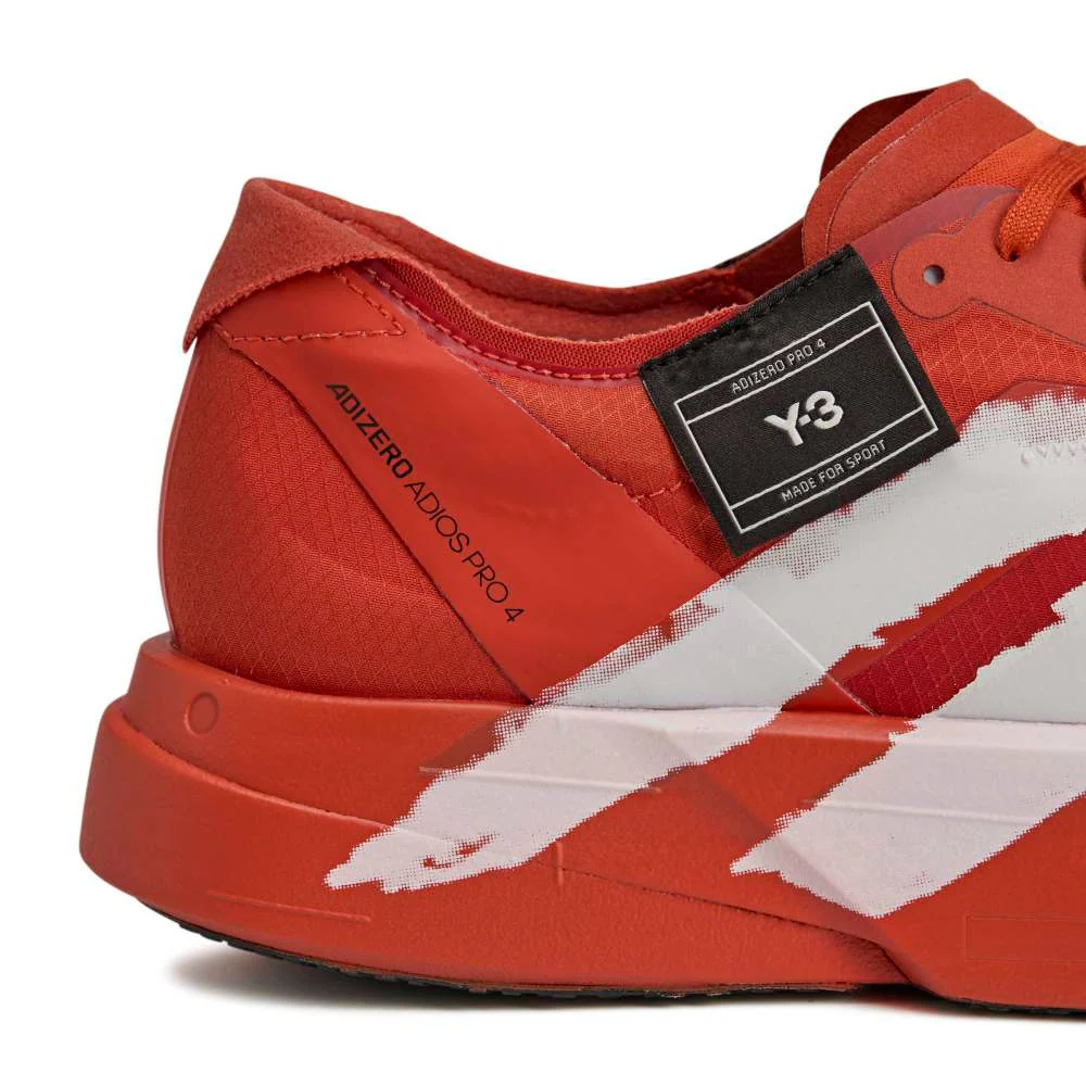 Y-3 Adios Pro 4 Men's :Craft Chili | Orbit Grey - Image 3